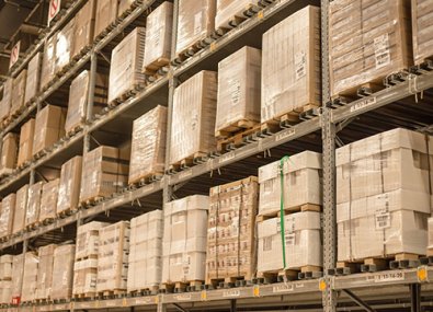 Which logistics loading units are required for the drive-through racks?